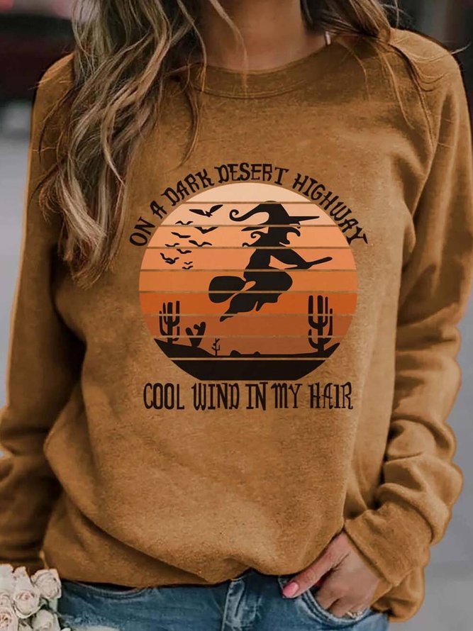 Casual Crew Neck Sweatshirt