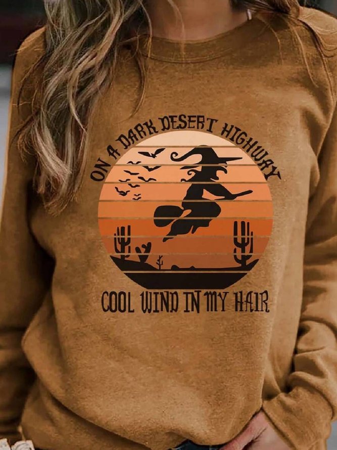 Casual Crew Neck Sweatshirt
