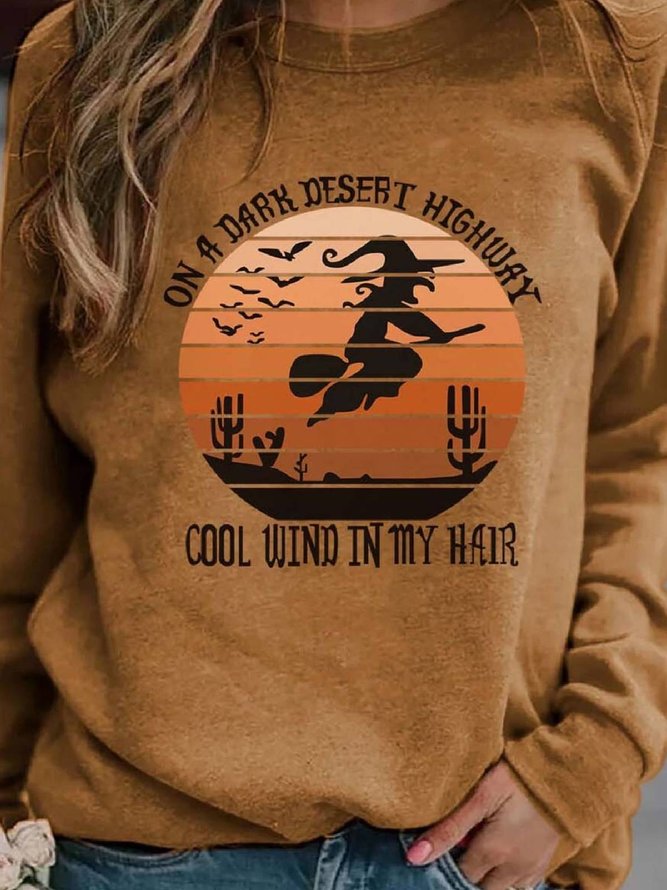 Casual Crew Neck Sweatshirt