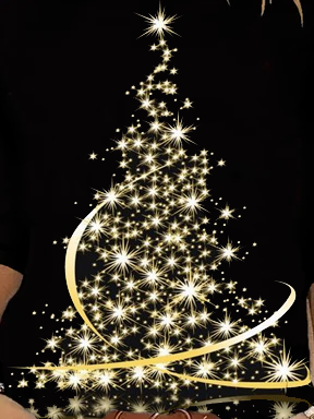 Christmas tree Crew Neck T-shirt Xmas T-shirt