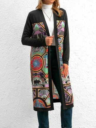 Vacation V Neck Loosen Knit coat