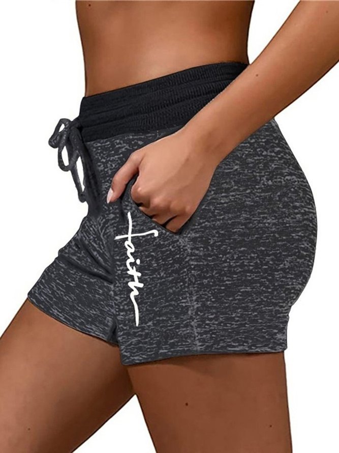 Faith Elastic Waist Sporty Shorts