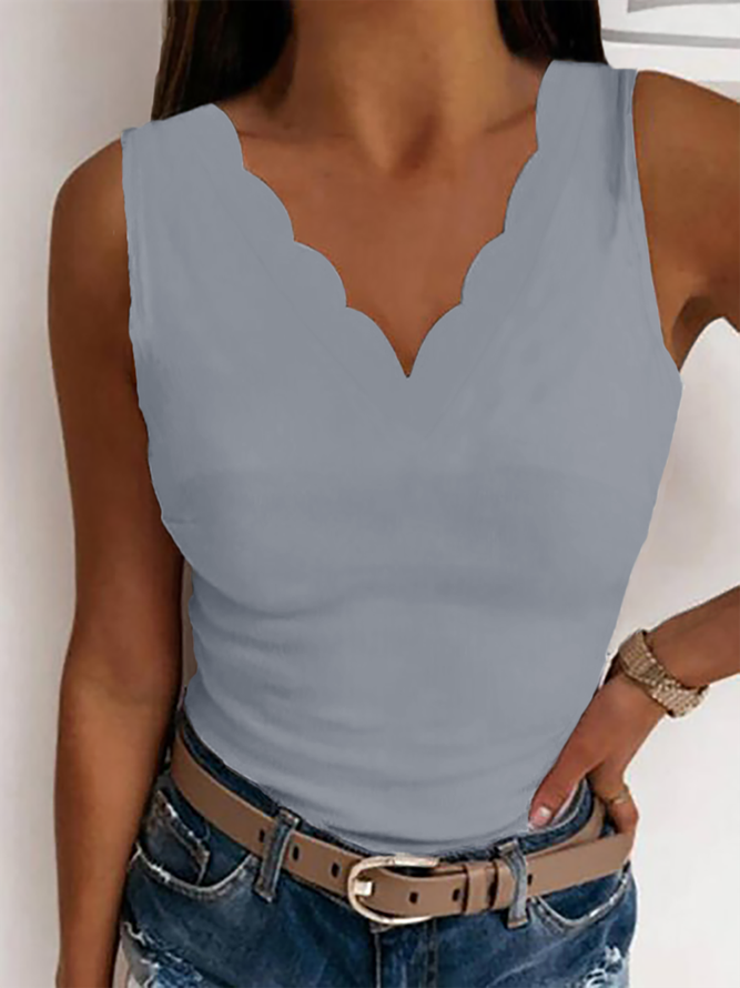 V Neck Sexy Tank Top