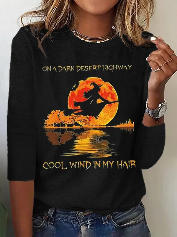 Halloween Crew Neck Casual T-Shirt