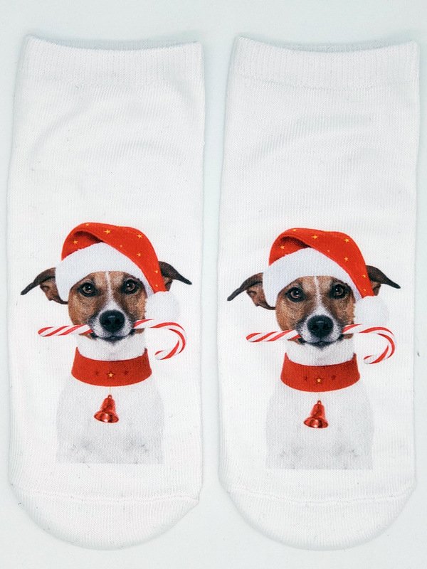 Christmas 3D Cat Pattern High Stretch Cotton Socks Festive Party Decorations Xmas Socks