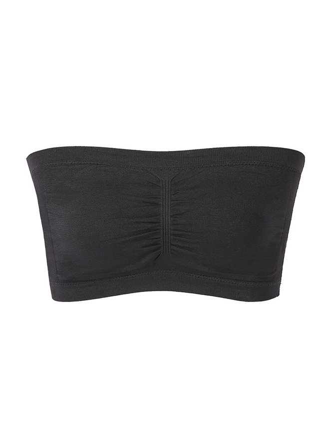 Women's Strapless Double Layer Extended Breast Wrap High Elastic Invisible Underwear