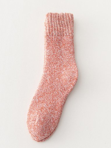 Casual Retro Plain Cotton Socks Everyday Accessories