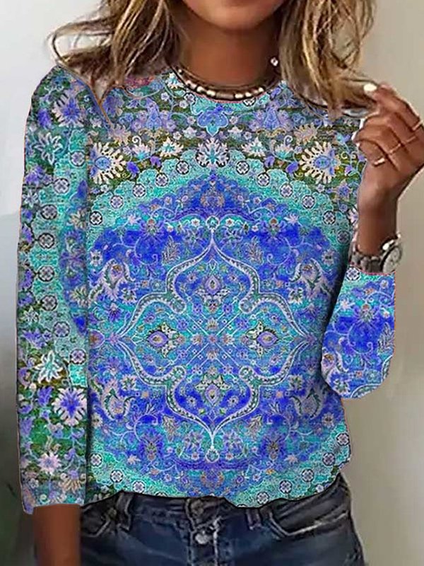 Loose Ethnic Casual T-Shirt