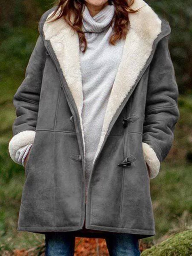 Women Classic Long Sleeve Hoodie Coat