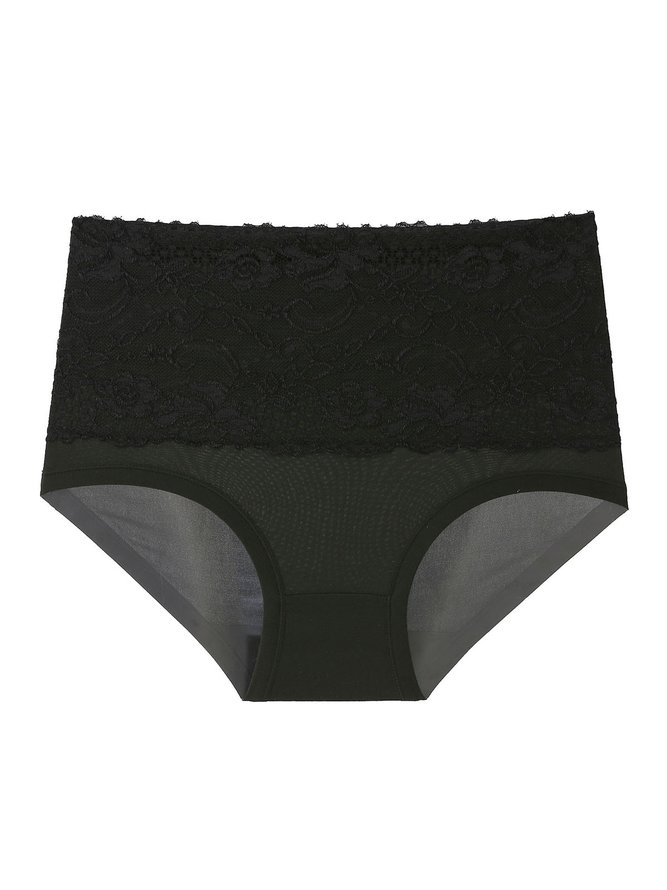 Comfortable Soft Lace High Waist Brief