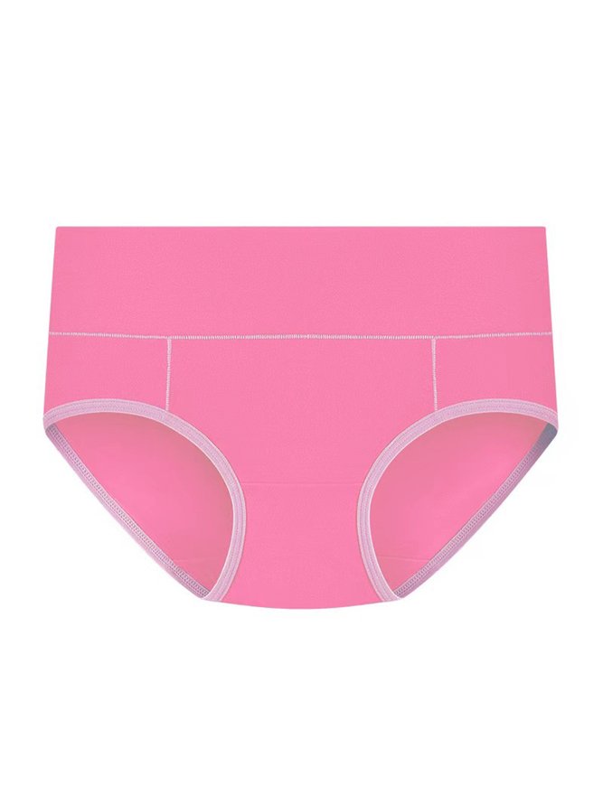 Women's Pure Cotton Mid High Waist Briefs