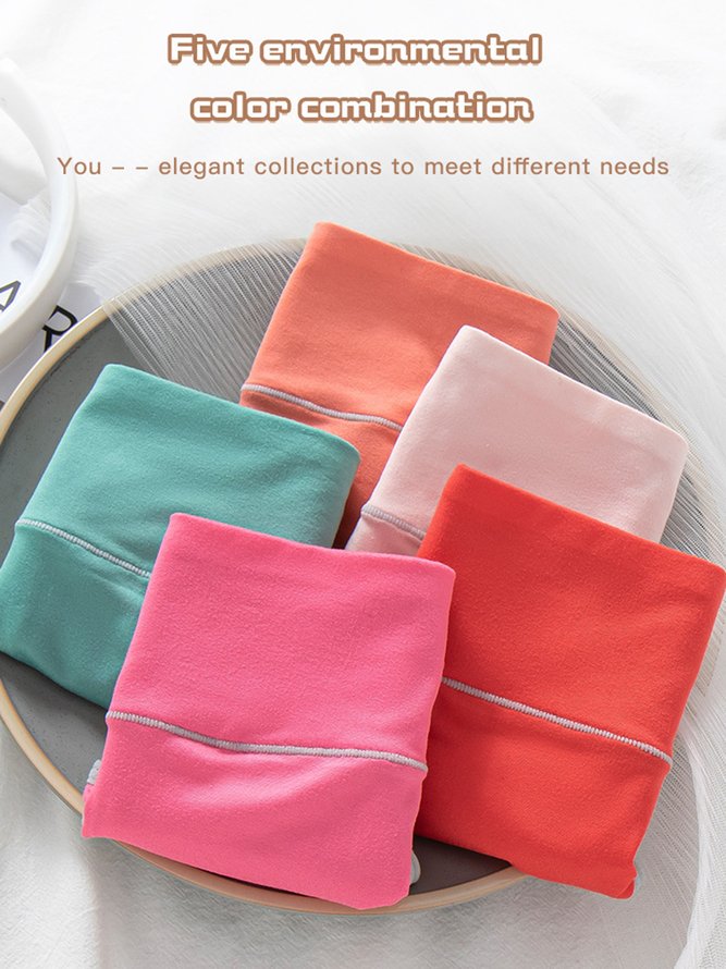 Women's Pure Cotton Mid High Waist Briefs