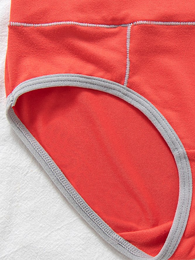 Women's Pure Cotton Mid High Waist Briefs
