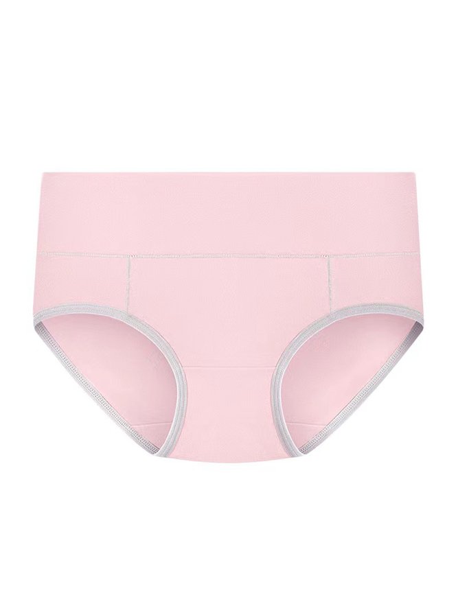 Women's Pure Cotton Mid High Waist Briefs