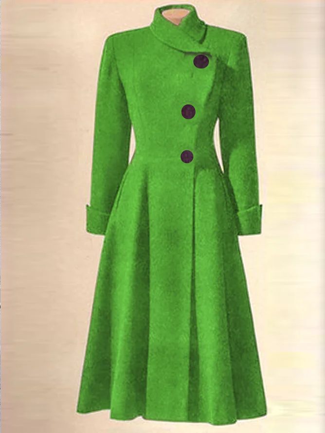 Vintage Wool Blend Overcoat