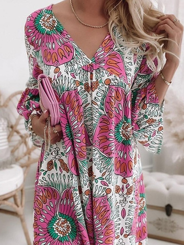Loose Printing Casual Dress