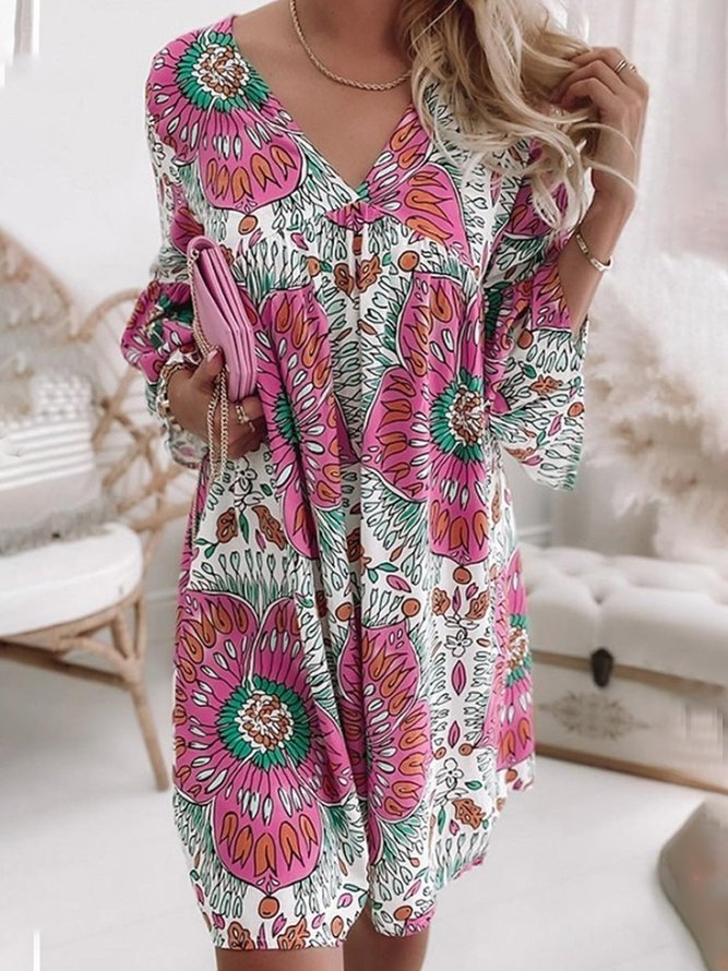 Loose Printing Casual Dress