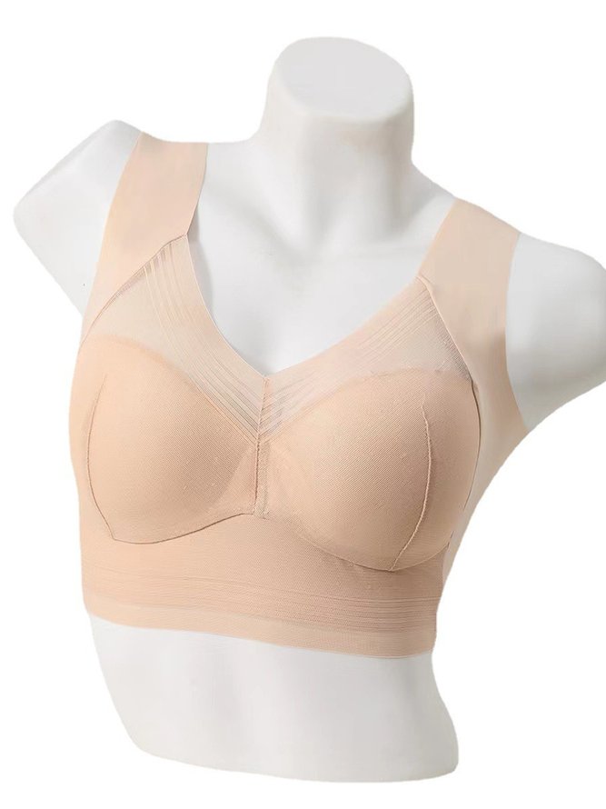 Lace Breathable Tank Top Bra No Trace Sleeping Underwear