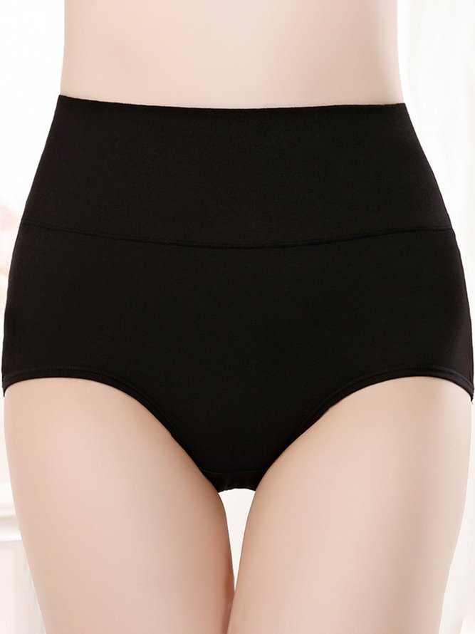 Cotton Breathable High Waist Briefs