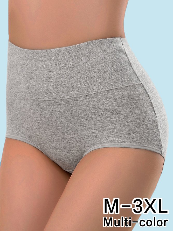 Cotton Breathable High Waist Briefs