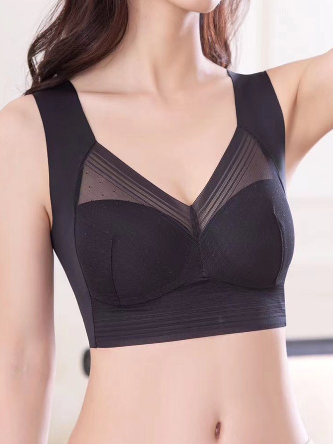 Lace Breathable Tank Top Bra No Trace Sleeping Underwear