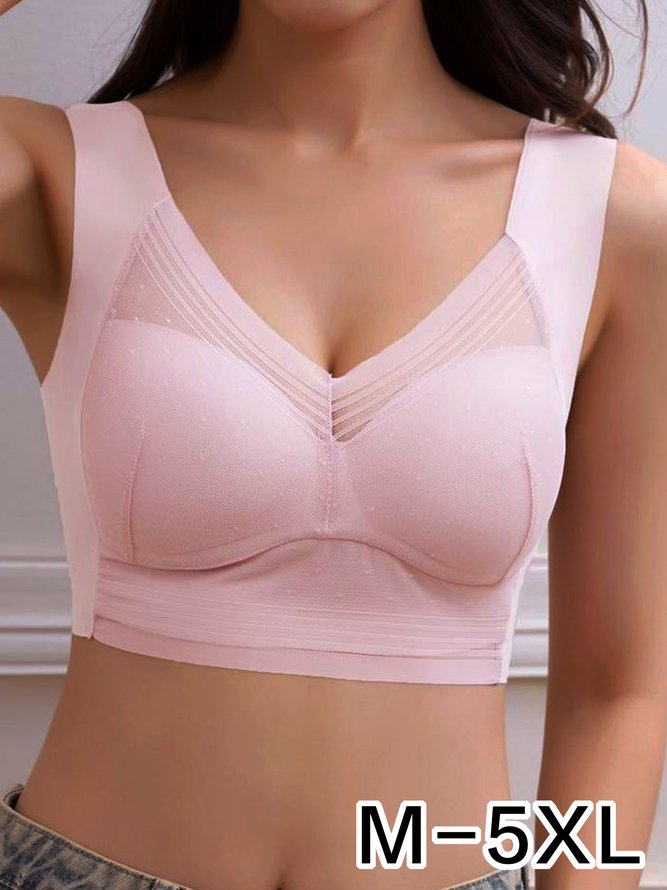 Lace Breathable Tank Top Bra No Trace Sleeping Underwear
