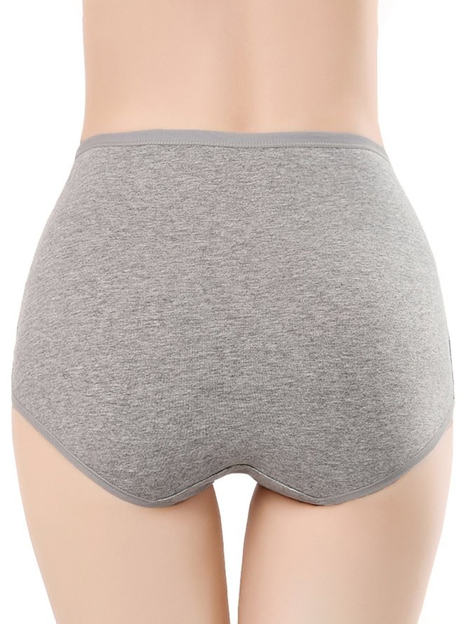 Cotton Breathable High Waist Briefs