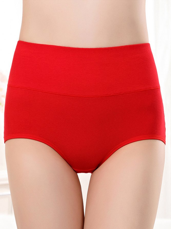 Cotton Breathable High Waist Briefs