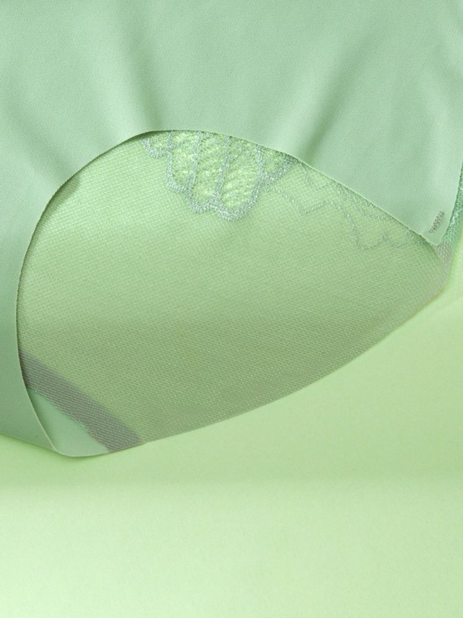 Ice Silk No Trace Antibacterial Mid Waist Briefs