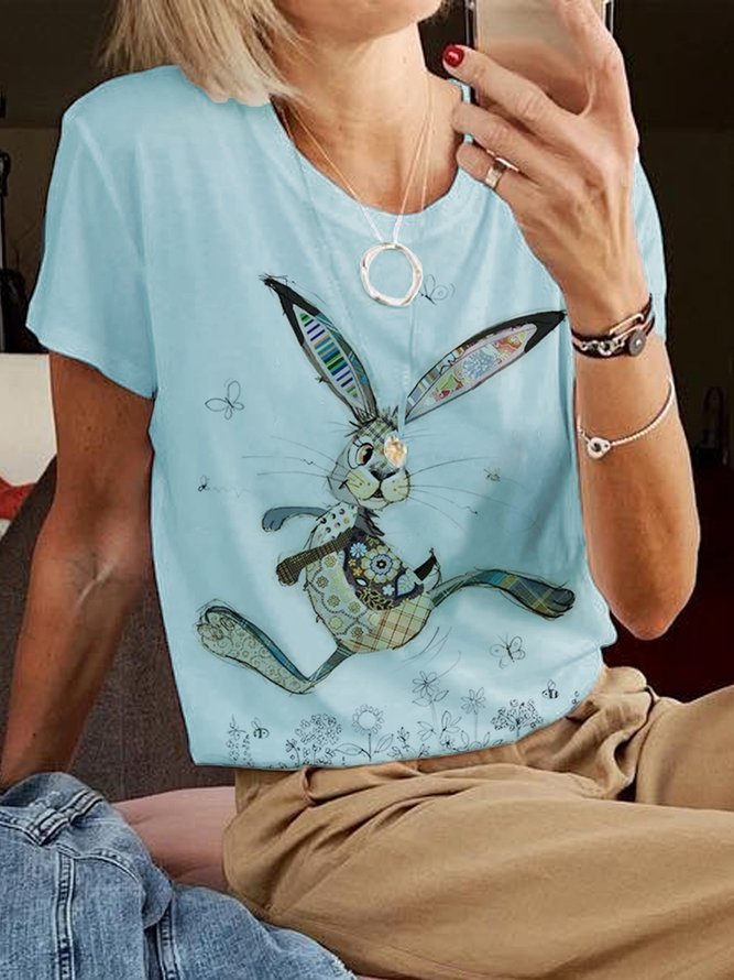 Easter Loose Casual T-Shirt