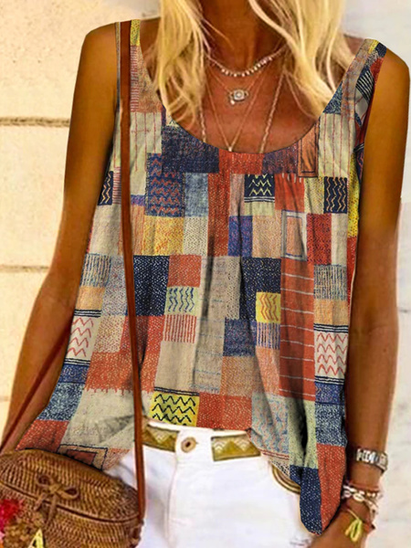 Plus Size Loose Spaghetti Casual Tank Top