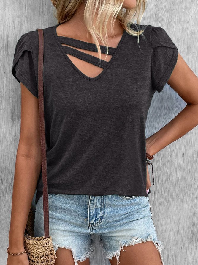 Hollow Out Casual Shirt