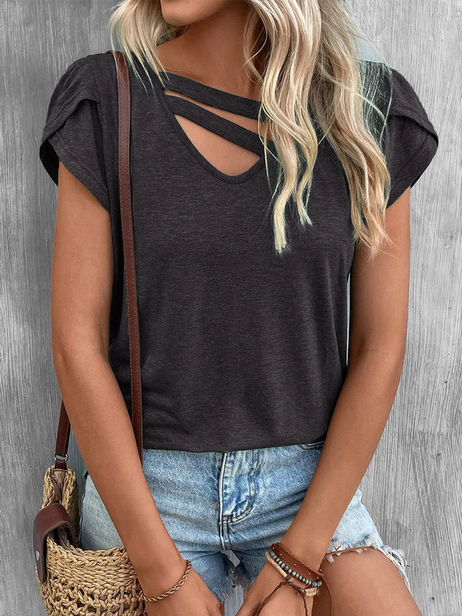 Hollow Out Casual Shirt