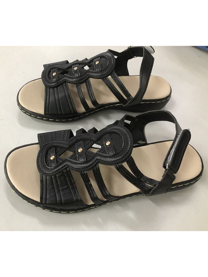 Retro Comfort Soft Sole Hollow Strap Sandals