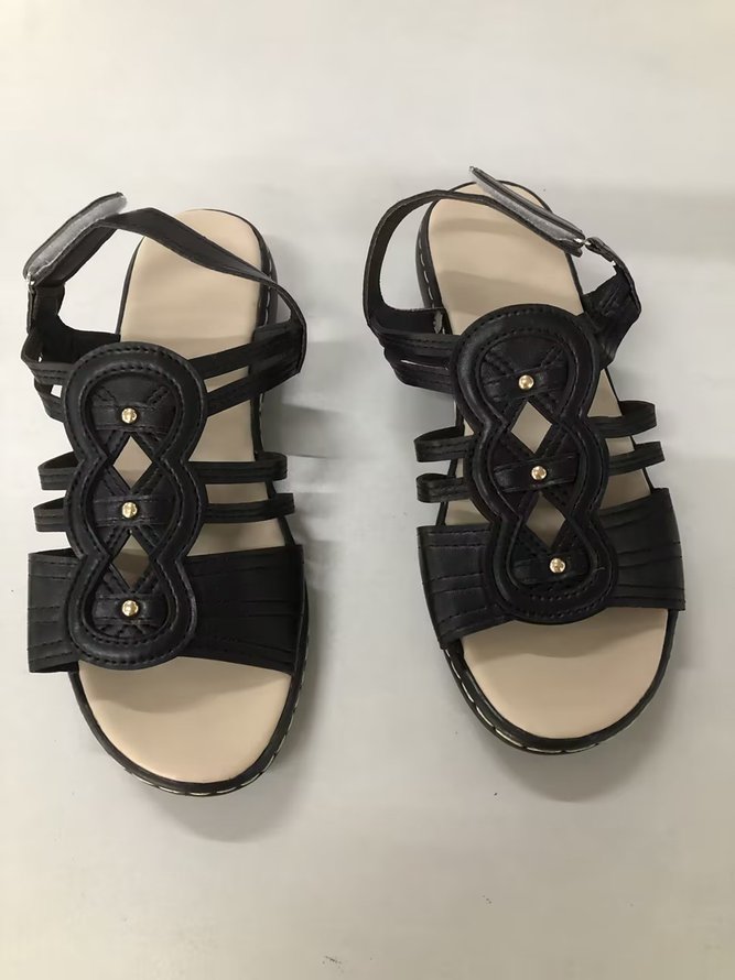 Retro Comfort Soft Sole Hollow Strap Sandals