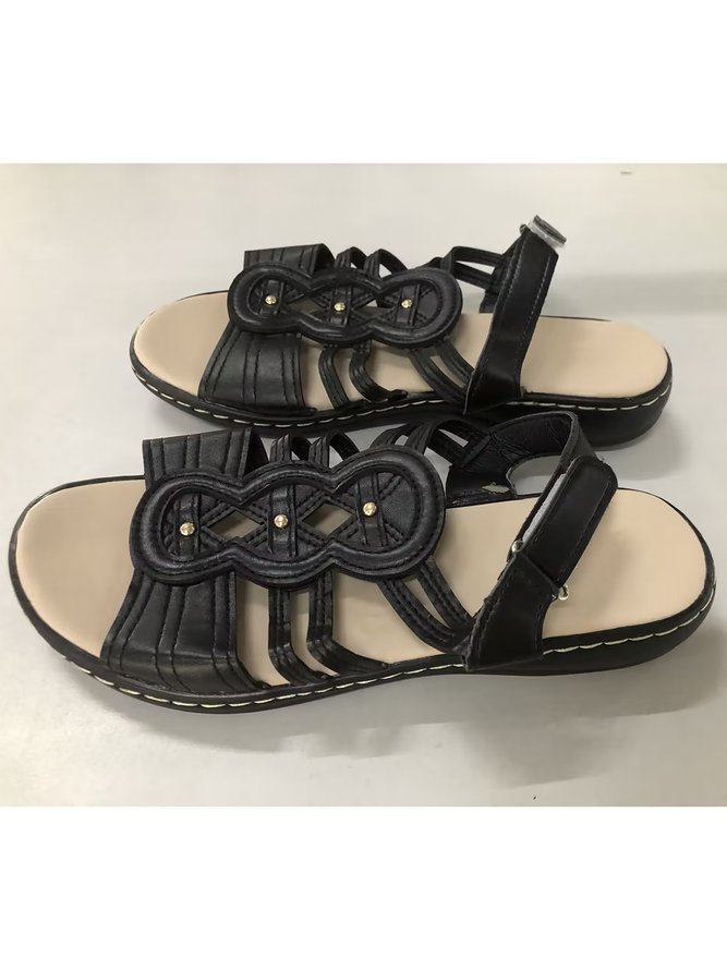 Retro Comfort Soft Sole Hollow Strap Sandals