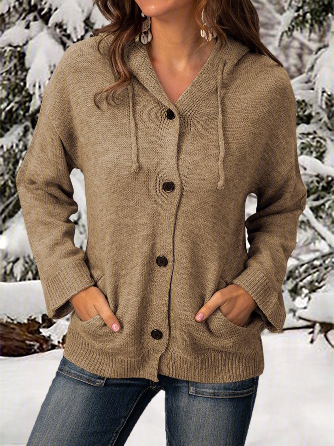 Casual Long Sleeve Knit coat