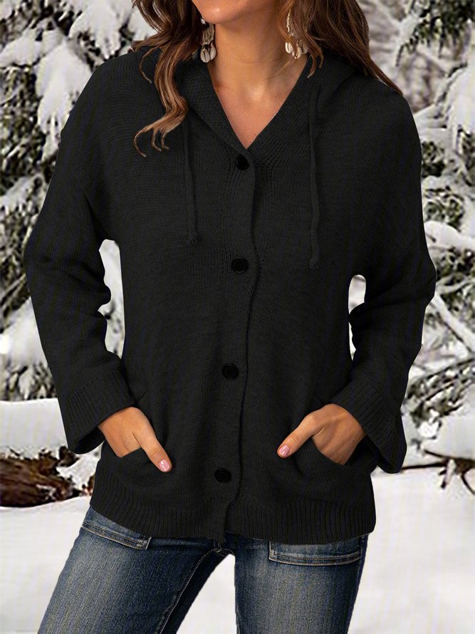 Casual Long Sleeve Knit coat
