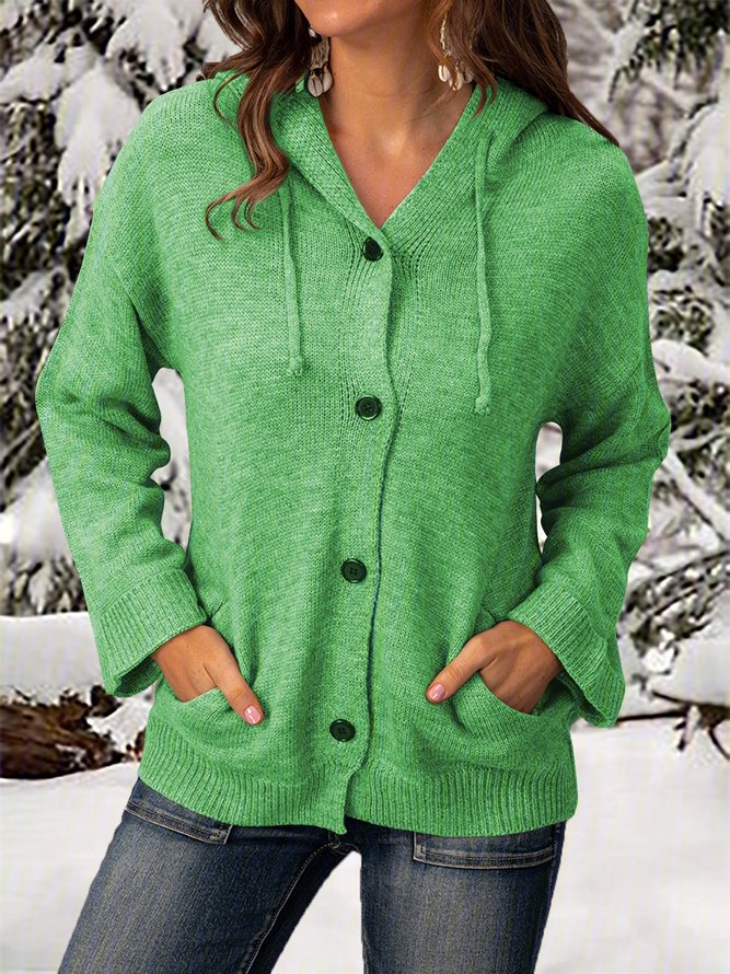 Casual Long Sleeve Knit coat