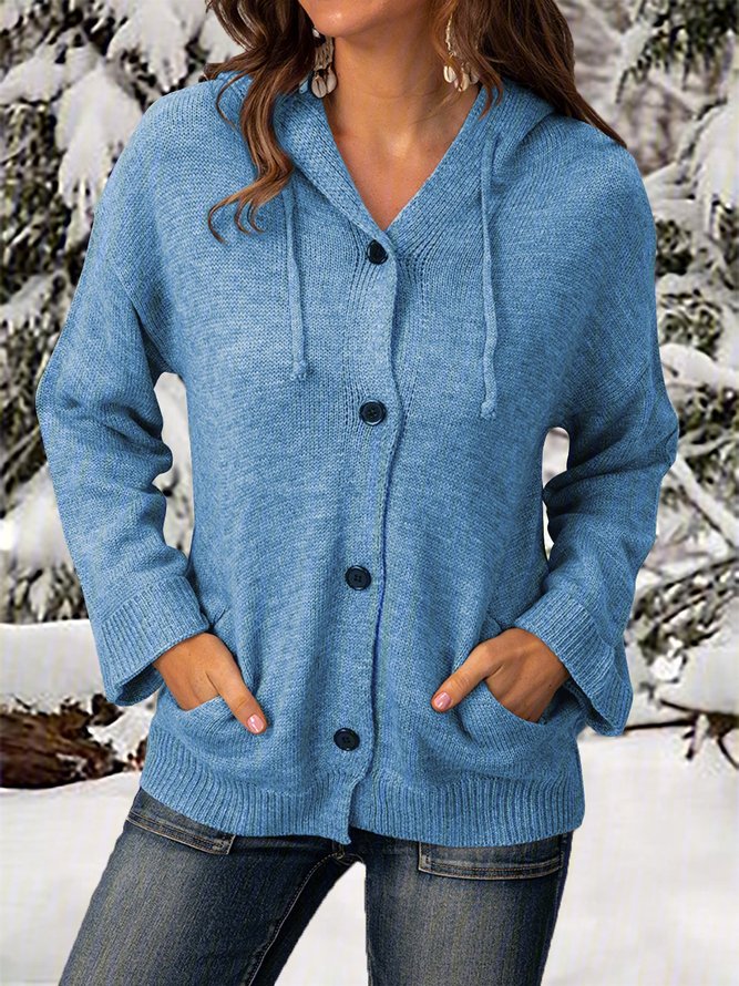 Casual Long Sleeve Knit coat