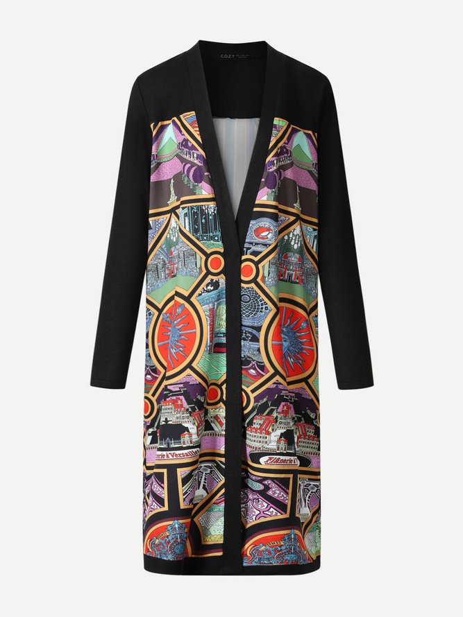 Vacation V Neck Loosen Knit coat