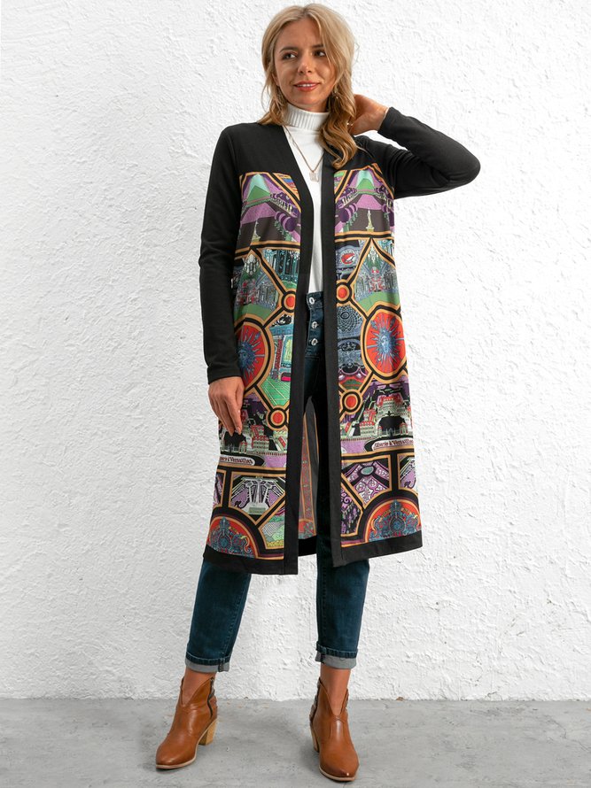 Vacation V Neck Loosen Knit coat