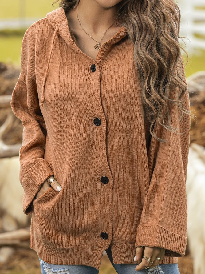 Casual Long Sleeve Knit coat