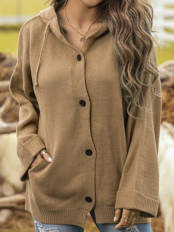 Casual Long Sleeve Knit coat