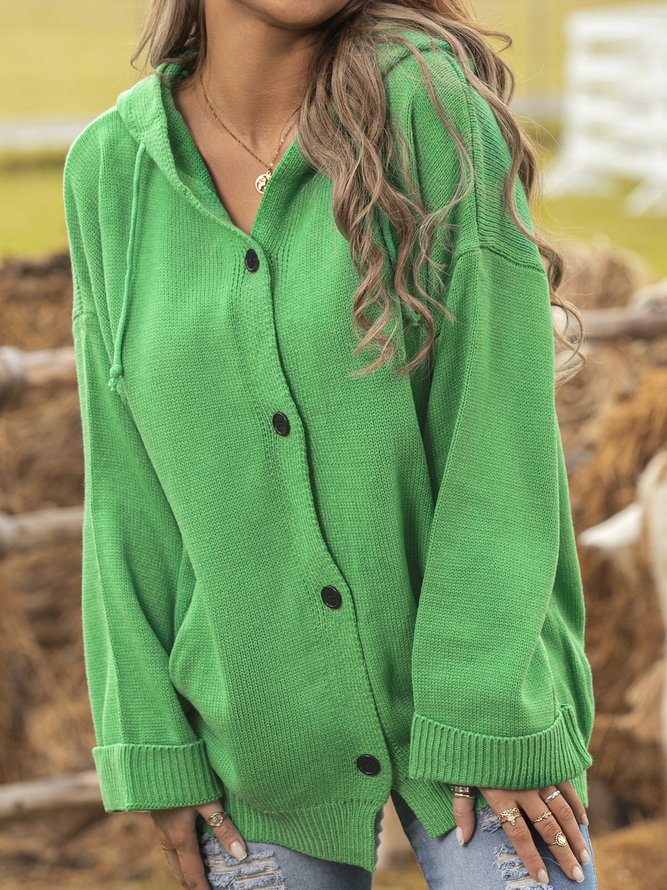 Casual Long Sleeve Knit coat