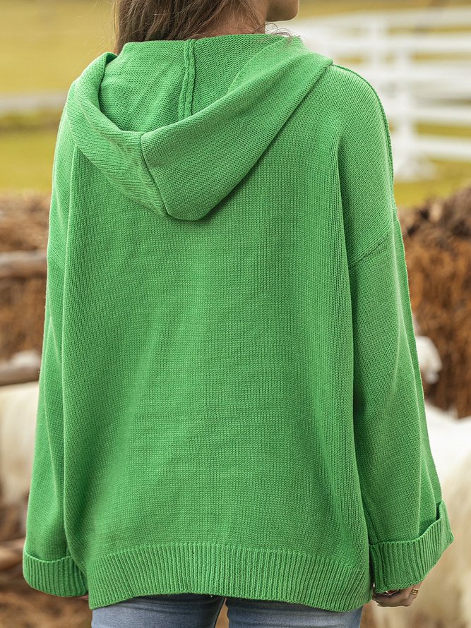 Casual Long Sleeve Knit coat