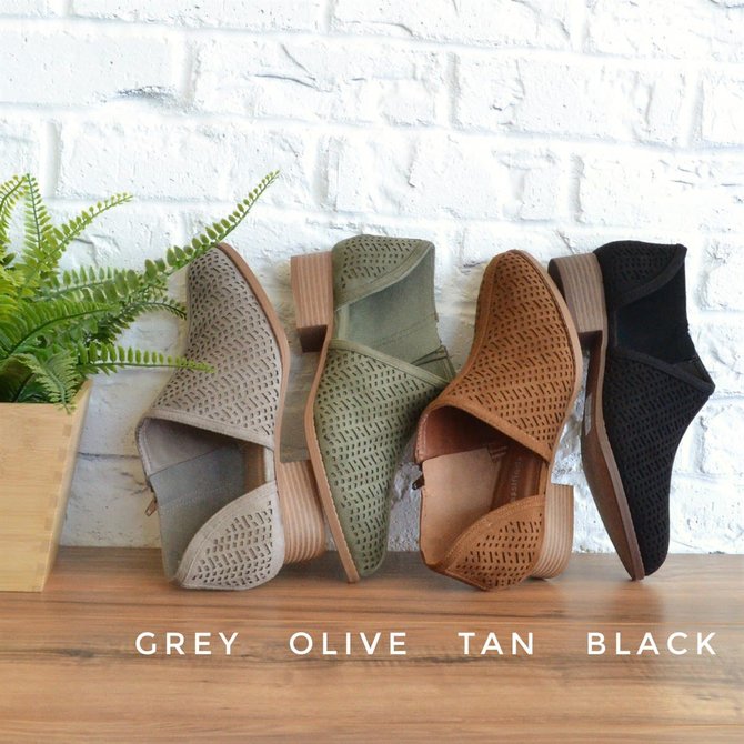 Women Fall Detailed Open Side Flat Sandals
