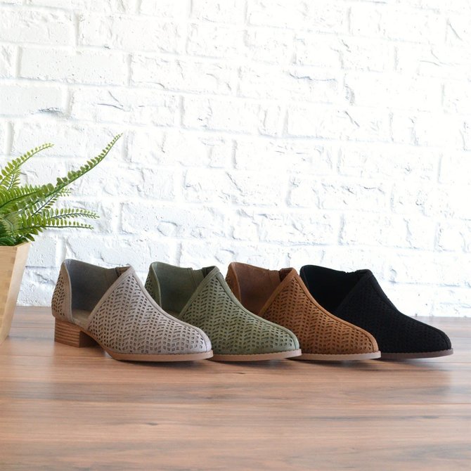 Women Fall Detailed Open Side Flat Sandals