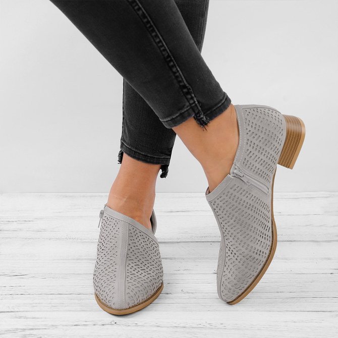 Women Fall Detailed Open Side Flat Sandals