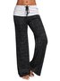 Cotton Solid Casual Sports Pants